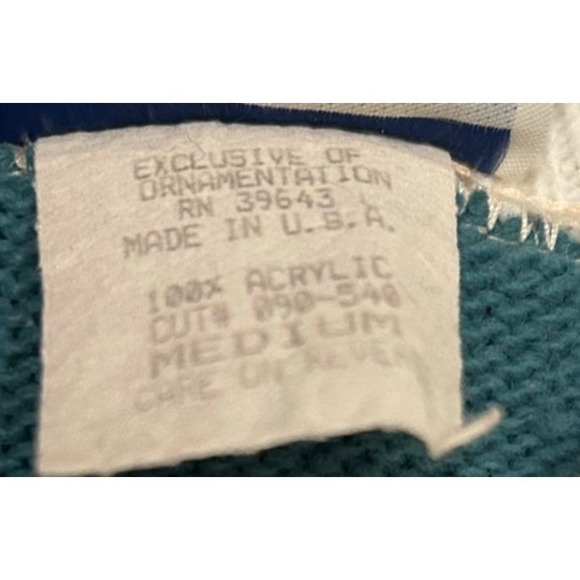 ⭐️Vintage Grannycore Floral Flowers Sweater Cape Cod Sportswear Womens Medium - Picture 4 of 7